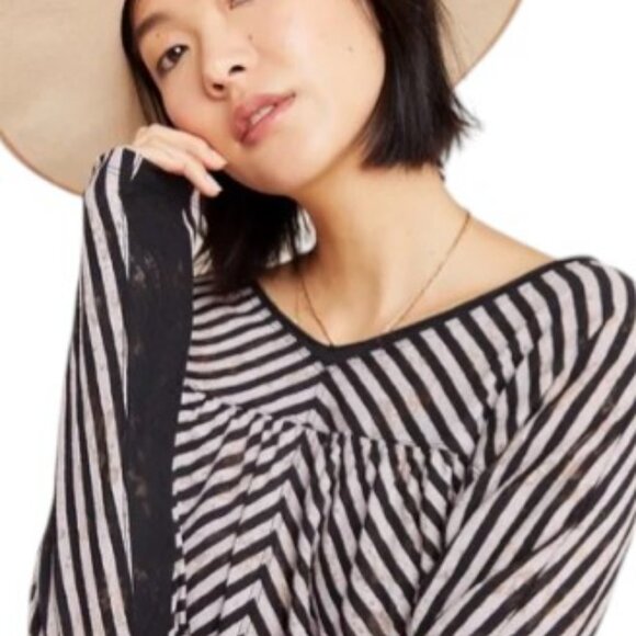 Anthropologie pilar V-neck long sleeves top size M - Picture 2 of 14